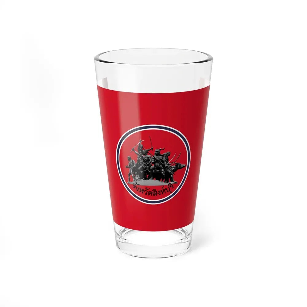 Flag of Sing Buri Province Thailand - Pint Glass 16oz 16oz - Go Mug Yourself