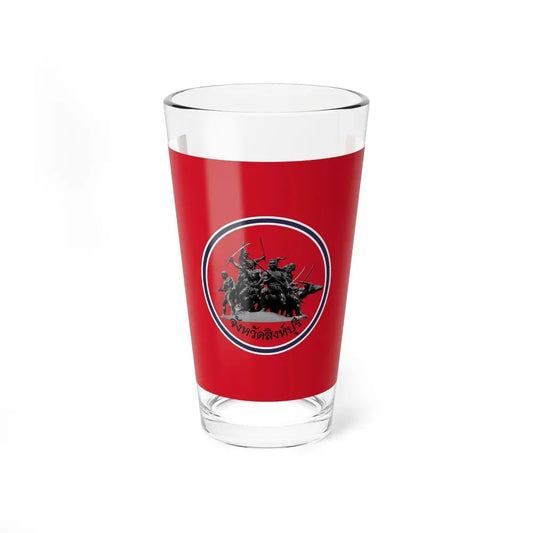Flag of Sing Buri Province Thailand - Pint Glass 16oz 16oz - Go Mug Yourself