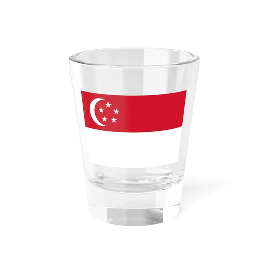 Flag of Singapore 1959-1963 (Singapore) Shot Glass 1.5oz 1.5oz - Go Mug Yourself