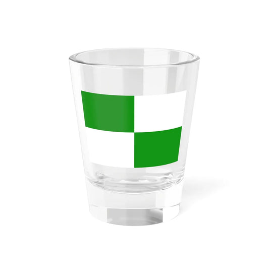 Flag of Sint-Agatha-Berchem (Belgium) Shot Glass 1.5oz 1.5oz - Go Mug Yourself