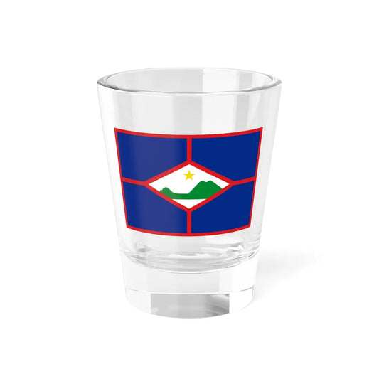 Flag of Sint Eustatius (Netherlands) Shot Glass 1.5oz 1.5oz - Go Mug Yourself