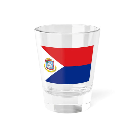 Flag of Sint Maarten (Netherlands) Shot Glass 1.5oz 1.5oz - Go Mug Yourself