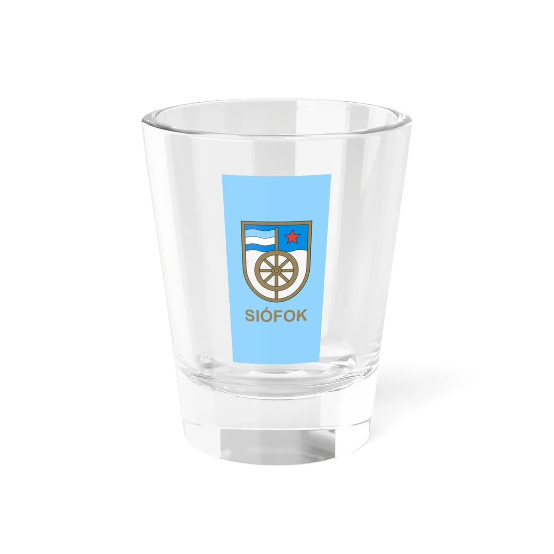 Flag of Siofok 1974-1991 (Hungary) Shot Glass 1.5oz 1.5oz - Go Mug Yourself