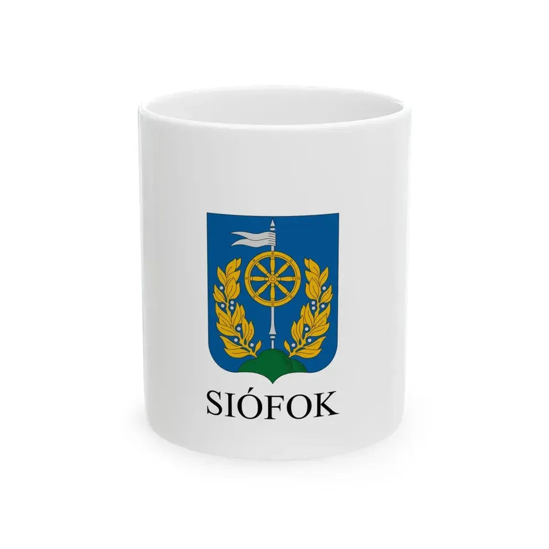 Flag of Siofok variant (Hungary) White Coffee Mug 11oz - Go Mug Yourself