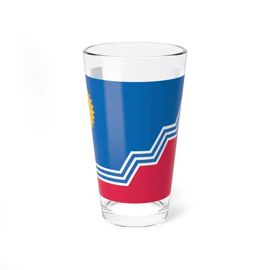 Flag of Sioux Falls, South Dakota - Pint Glass 16oz 16oz - Go Mug Yourself