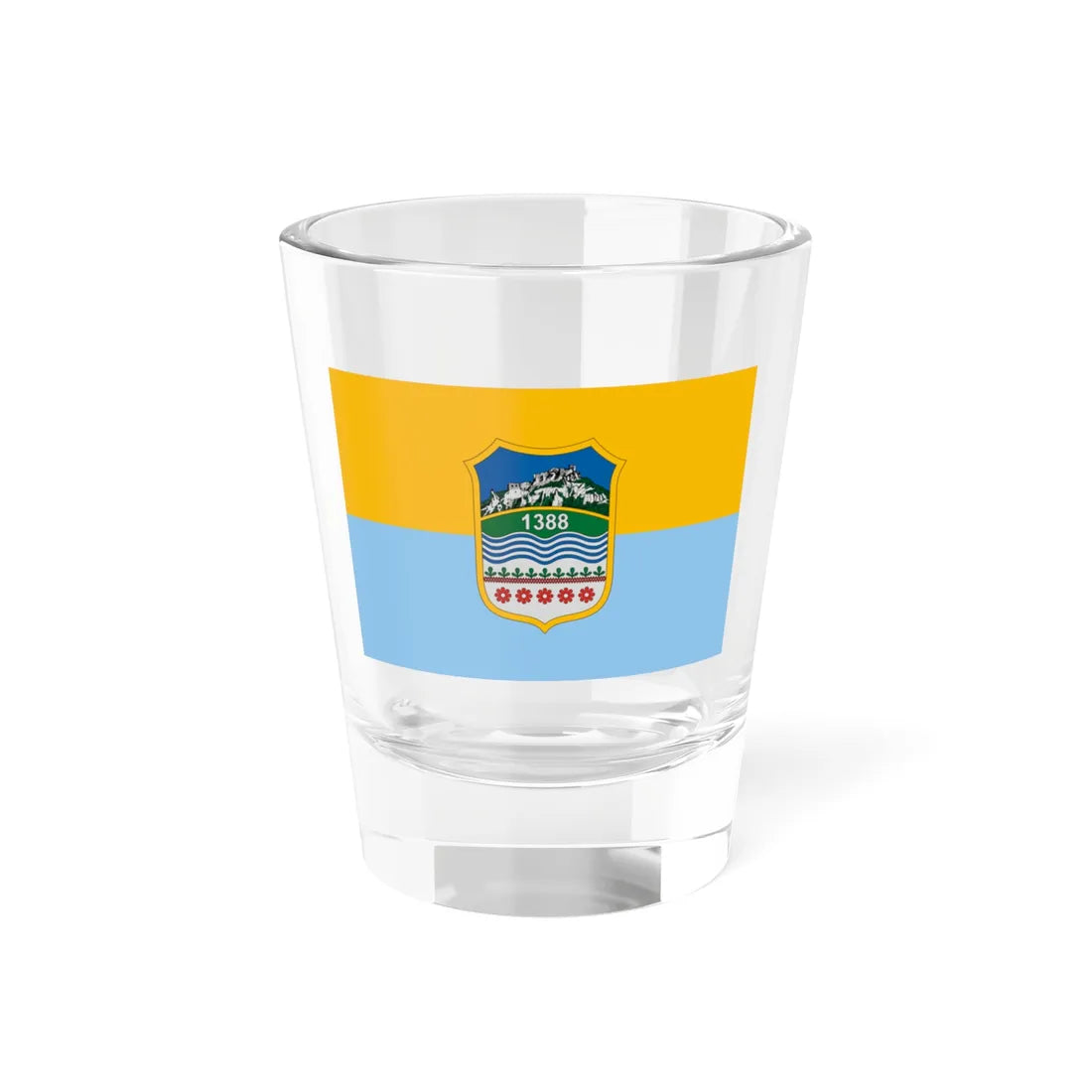 Flag of Sirok (Hungary) Shot Glass 1.5oz 1.5oz - Go Mug Yourself