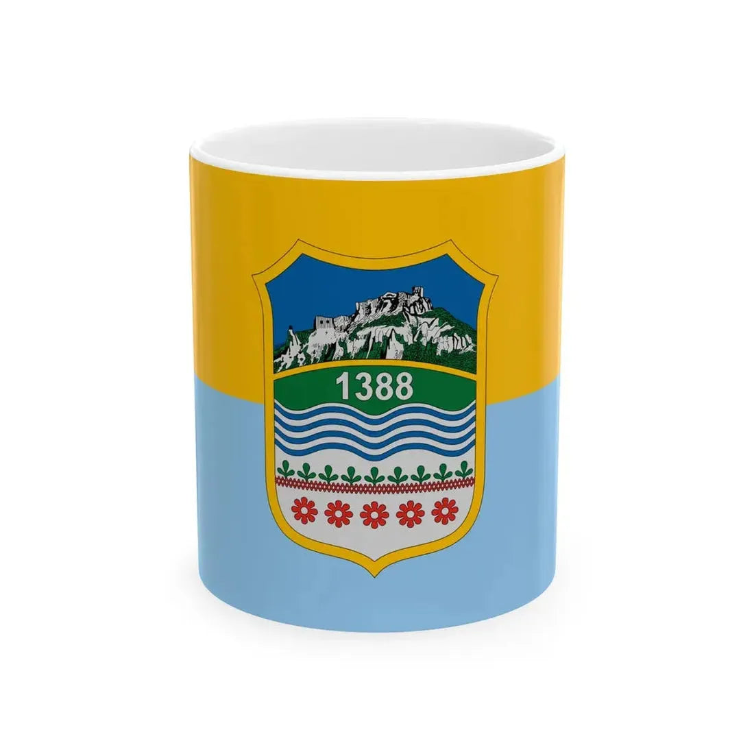 Flag of Sirok (Hungary) White Coffee Mug 11oz - Go Mug Yourself