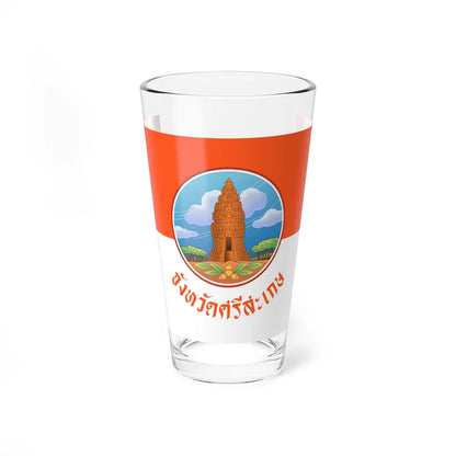Flag of Sisaket (Thailand) Pint Glass 16oz 16oz - Go Mug Yourself