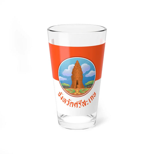 Flag of Sisaket (Thailand) Pint Glass 16oz 16oz - Go Mug Yourself