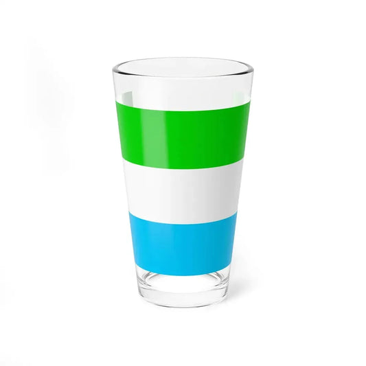 Flag of Sitabamba Peru (Peru) Pint Glass 16oz 16oz - Go Mug Yourself