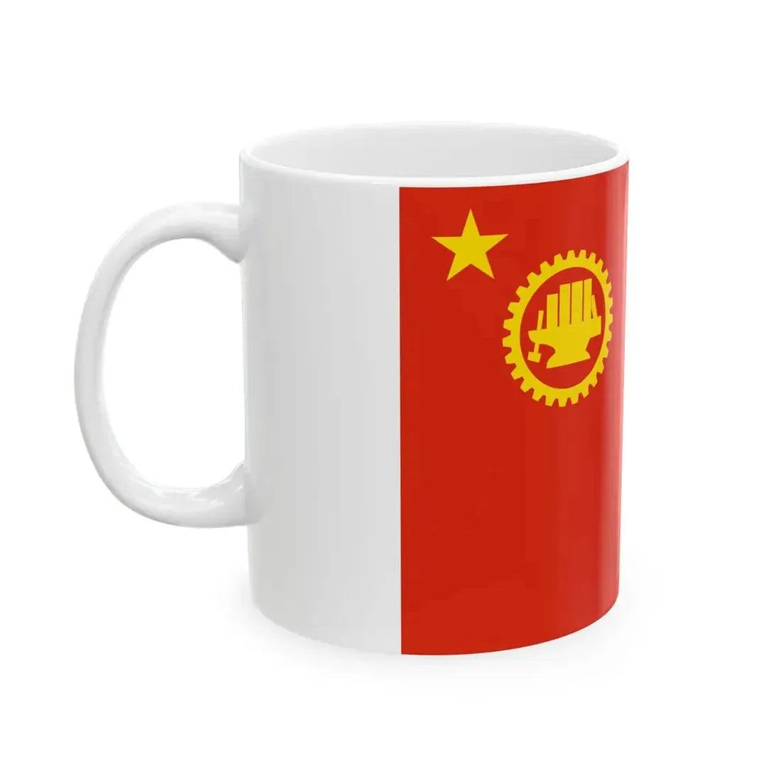 Flag of SJTU 1950 (China) White Coffee Mug - Go Mug Yourself