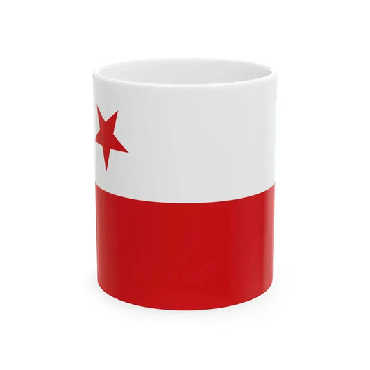 Flag of SK Slavia Prague (Czech Republic) White Coffee Mug 11oz - Go Mug Yourself