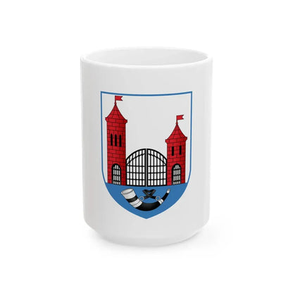 Flag of Skidal Belarus (Belarus) White Coffee Mug 15oz - Go Mug Yourself