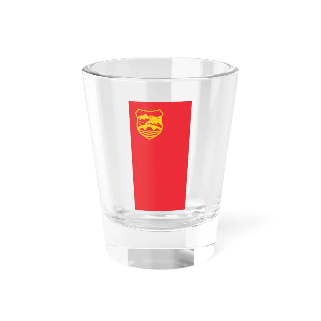 Flag of Skopje North Macedonia (North Macedonia) Shot Glass 1.5oz 1.5oz - Go Mug Yourself