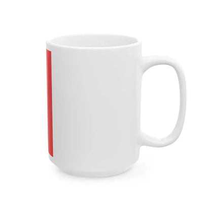 Flag of Skopje North Macedonia (North Macedonia) White Coffee Mug - Go Mug Yourself