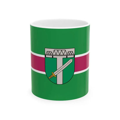 Flag of Skrunda (Latvia) White Coffee Mug 11oz - Go Mug Yourself