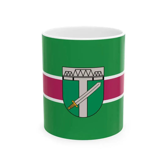Flag of Skrunda (Latvia) White Coffee Mug 11oz - Go Mug Yourself