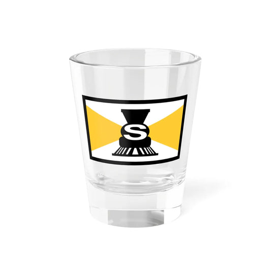 Flag of Slater Iowa (United States) Shot Glass 1.5oz 1.5oz - Go Mug Yourself