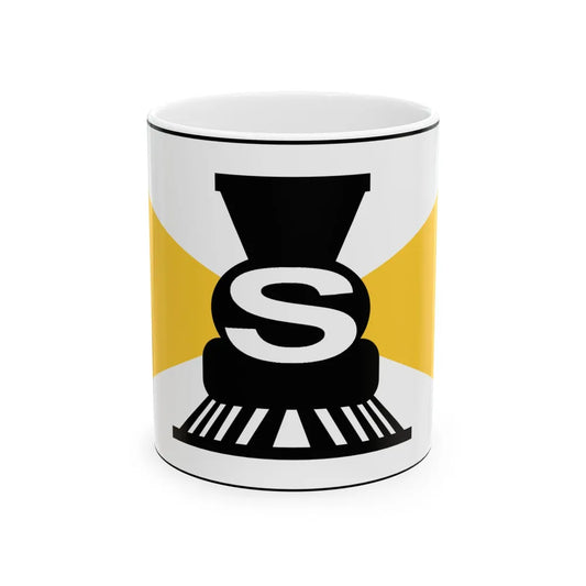 Flag of Slater Iowa (United States) White Coffee Mug 11oz - Go Mug Yourself