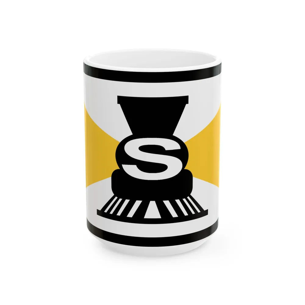 Flag of Slater Iowa (United States) White Coffee Mug 15oz - Go Mug Yourself
