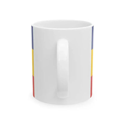 Flag of Slatina guard in 1848 horizontal stripes (Oman) White Coffee Mug - Go Mug Yourself