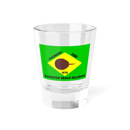 Flag of Slaughter Beach Delaware (United States) Shot Glass 1.5oz 1.5oz - Go Mug Yourself