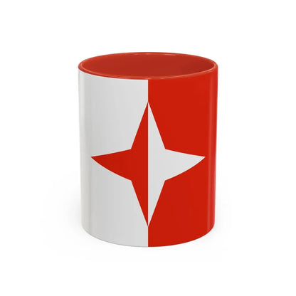 Flag of Sliema Malta - Accent Coffee Mug 11oz Red - Go Mug Yourself