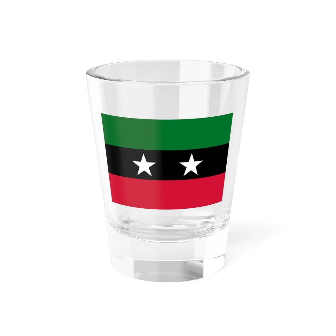 Flag of SLM Tambour (Sudan) Shot Glass 1.5oz 1.5oz - Go Mug Yourself