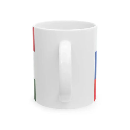 Flag of Slovakia and Hungary (Hungary) White Coffee Mug - Go Mug Yourself