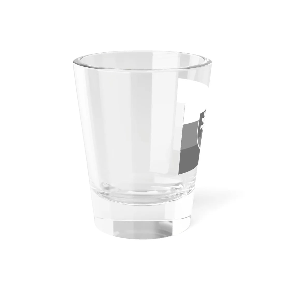 Flag Of Slovakia Black And White Variant 1 (Slovakia) Shot Glass 1.5oz - Go Mug Yourself