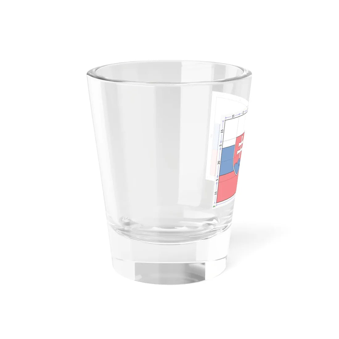 Flag Of Slovakia Construction Sheet (Slovakia) Shot Glass 1.5oz - Go Mug Yourself