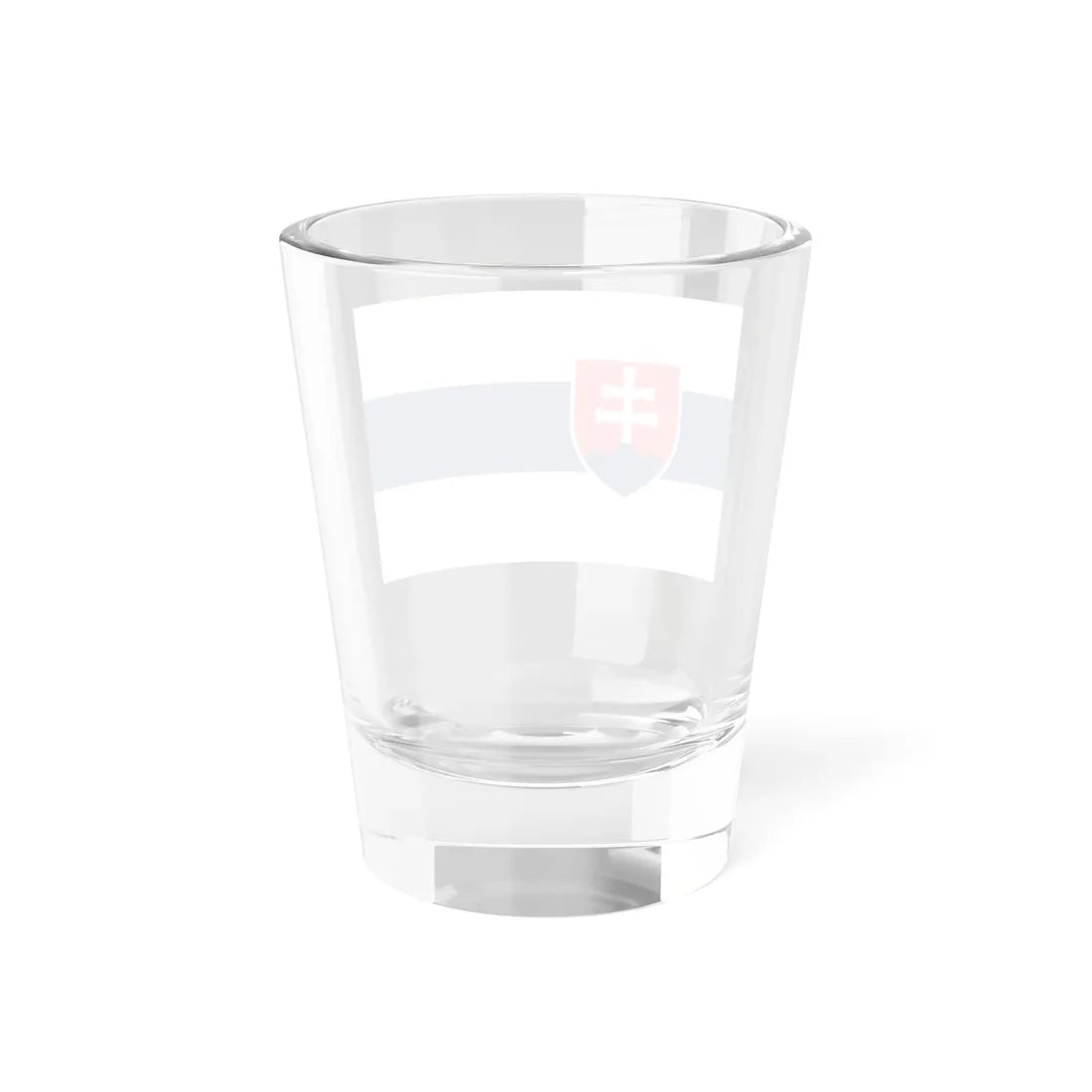 Flag Of Slovakia White Blue White Flag (Slovakia) Shot Glass 1.5oz - Go Mug Yourself