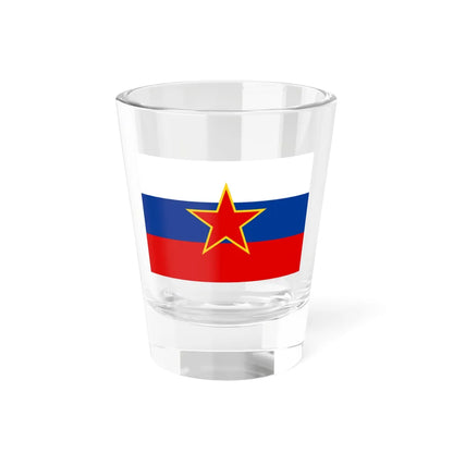 Flag of Slovenia 1945-1991 3-2 (Slovenia) Shot Glass 1.5oz 1.5oz - Go Mug Yourself