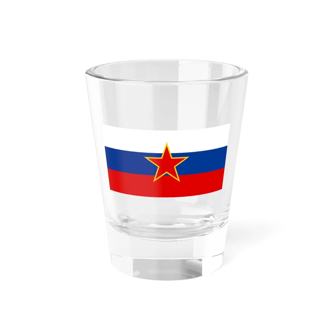 Flag of Slovenia 1945-1991 (Slovenia) Shot Glass 1.5oz 1.5oz - Go Mug Yourself