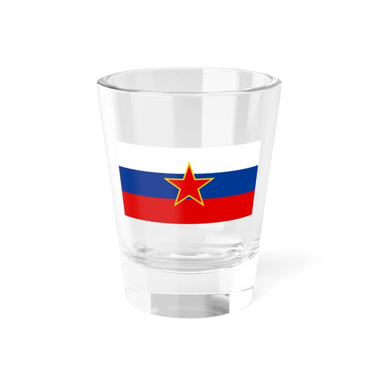 Flag of Slovenia 1945-1991 (Slovenia) Shot Glass 1.5oz 1.5oz - Go Mug Yourself