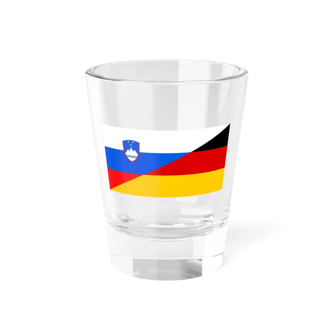 Flag of Slovenia and Germany (Germany) Shot Glass 1.5oz 1.5oz - Go Mug Yourself