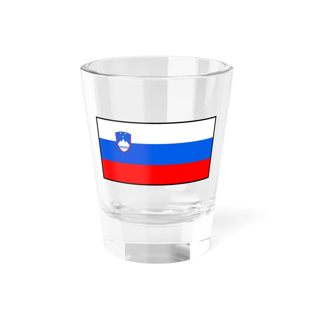 Flag of Slovenia bordered (Slovenia) Shot Glass 1.5oz 1.5oz - Go Mug Yourself