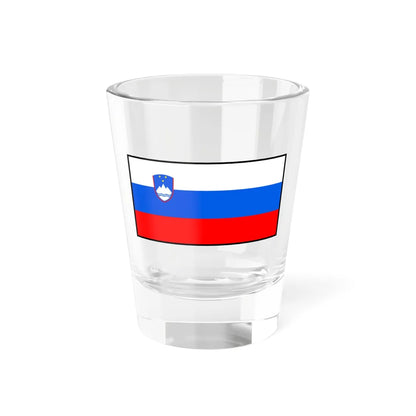 Flag of Slovenia bordered (Slovenia) Shot Glass 1.5oz 1.5oz - Go Mug Yourself