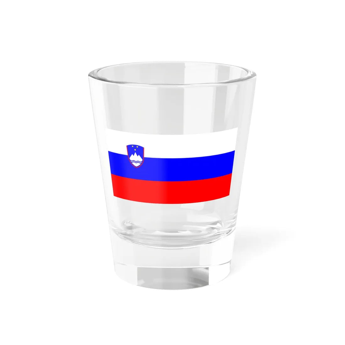 Flag of Slovenia (Slovenia) Shot Glass 1.5oz 1.5oz - Go Mug Yourself