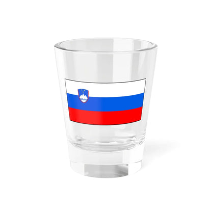 Flag of Slovenia with border (Slovenia) Shot Glass 1.5oz 1.5oz - Go Mug Yourself