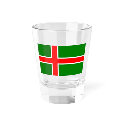Flag of Smaland (Sweden) Shot Glass 1.5oz 1.5oz - Go Mug Yourself