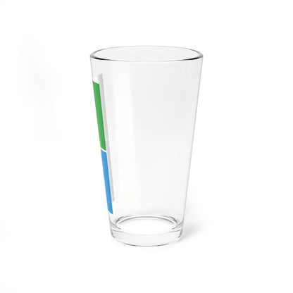 Flag of Smarjeske Toplice vertical (Slovenia) Pint Glass 16oz - Go Mug Yourself