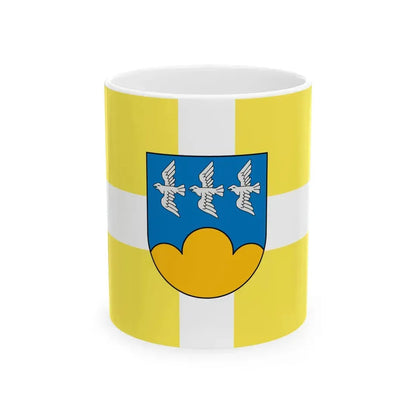 Flag of Smiltene (Latvia) White Coffee Mug 11oz - Go Mug Yourself