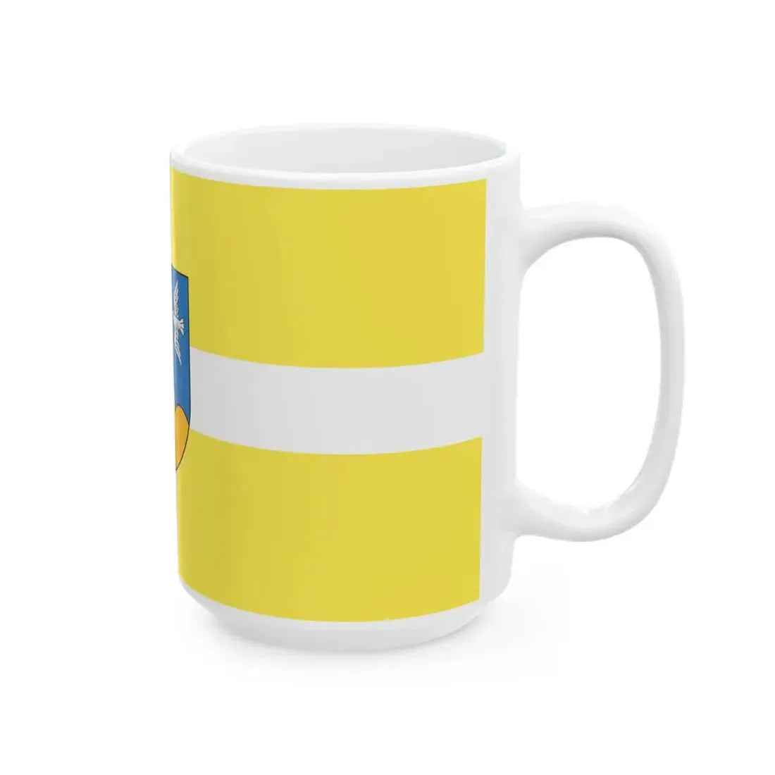 Flag of Smiltene (Latvia) White Coffee Mug - Go Mug Yourself