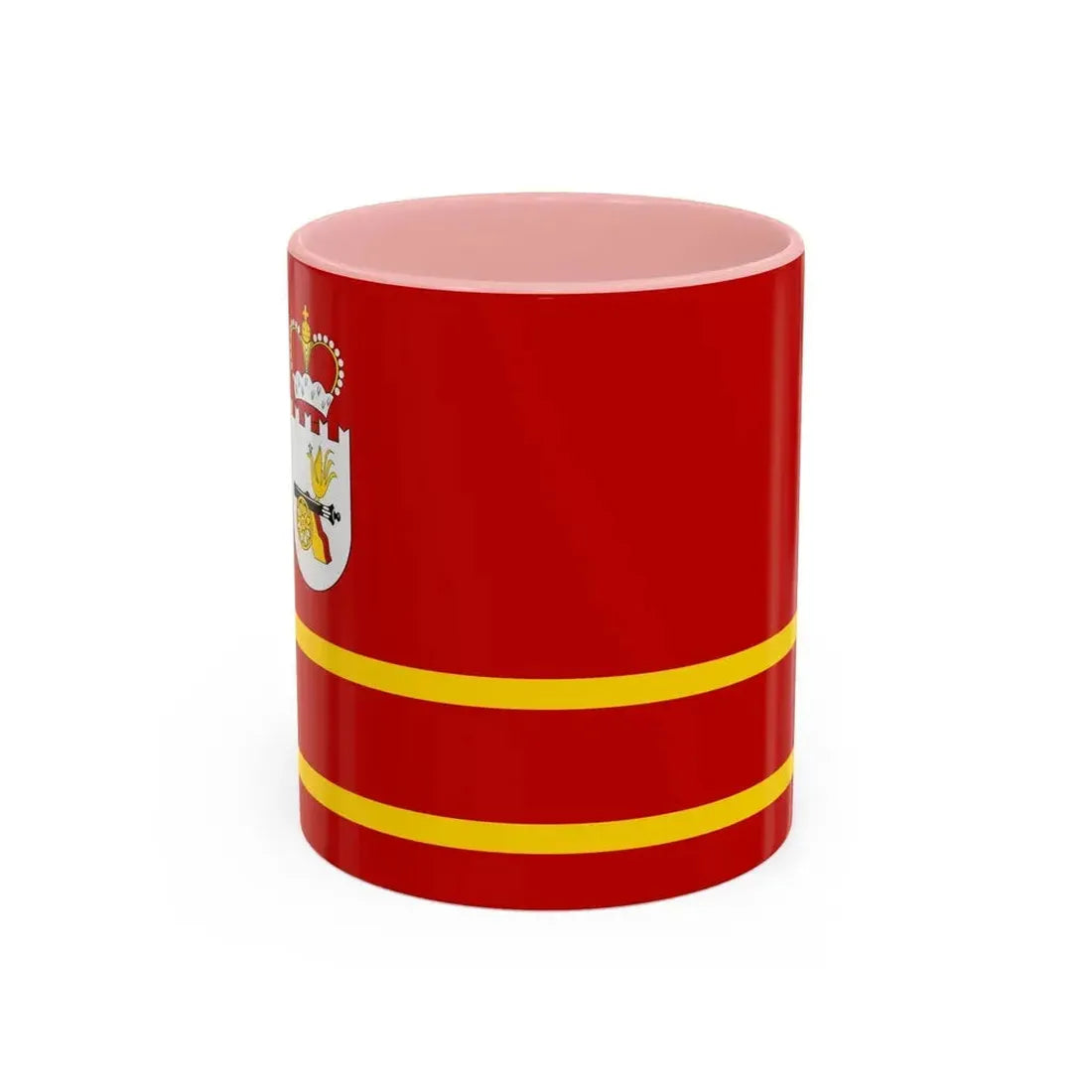Flag of Smolensk Oblast Russia - Accent Coffee Mug 11oz Pink - Go Mug Yourself
