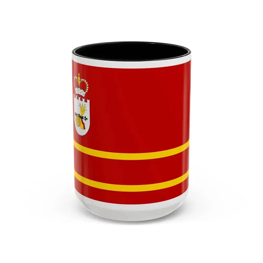 Flag of Smolensk Oblast Russia - Accent Coffee Mug 15oz Black - Go Mug Yourself