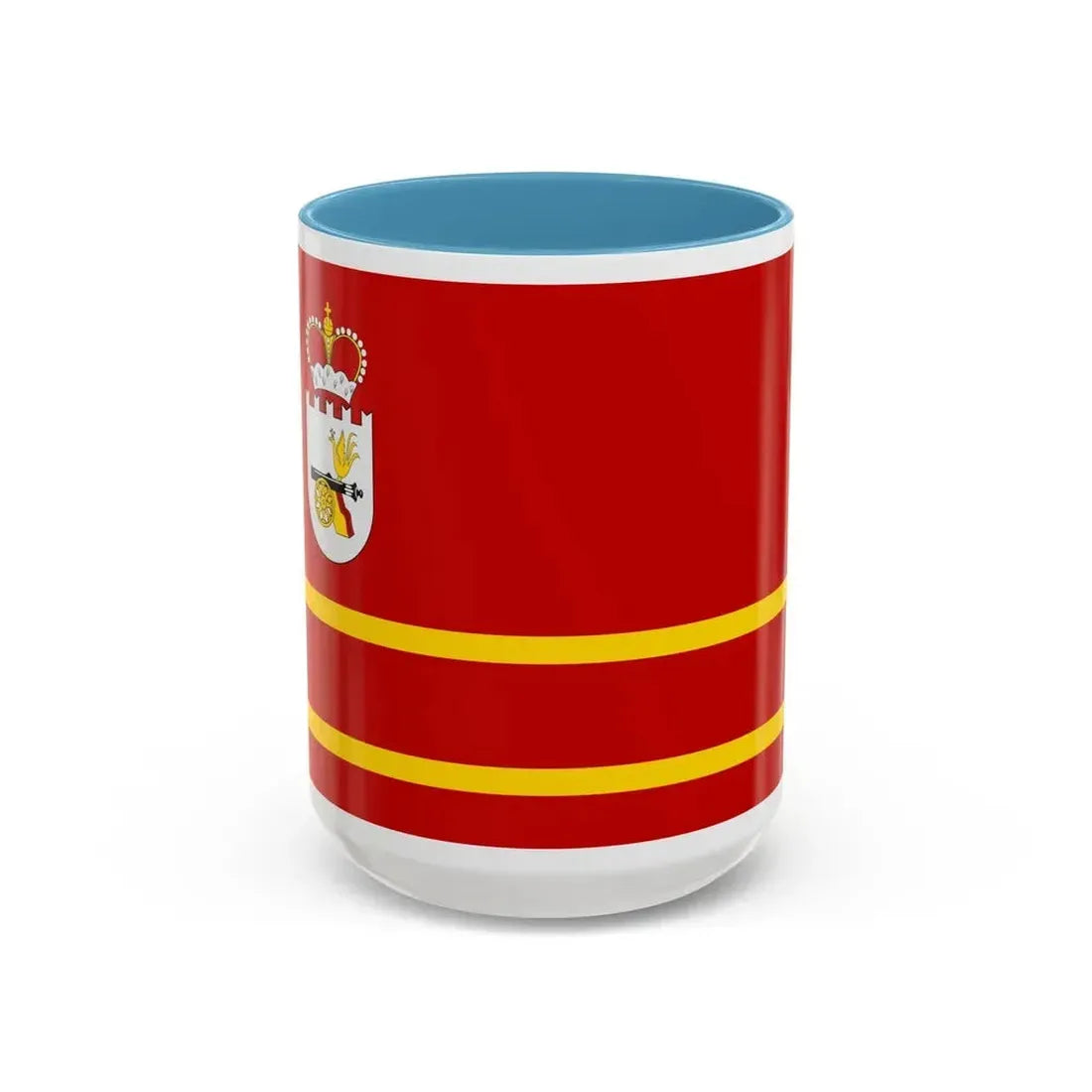 Flag of Smolensk Oblast Russia - Accent Coffee Mug 15oz Light Blue - Go Mug Yourself