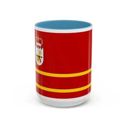 Flag of Smolensk Oblast Russia - Accent Coffee Mug 15oz Light Blue - Go Mug Yourself