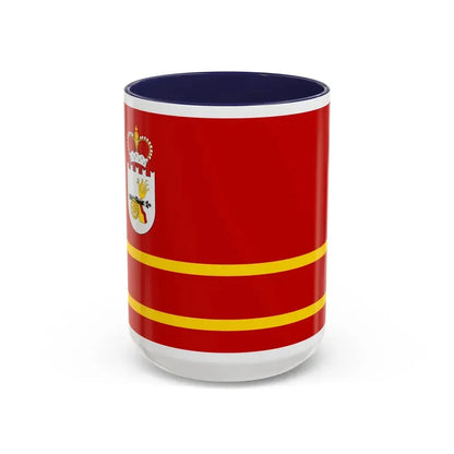 Flag of Smolensk Oblast Russia - Accent Coffee Mug 15oz Navy - Go Mug Yourself