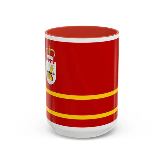 Flag of Smolensk Oblast Russia - Accent Coffee Mug 15oz Red - Go Mug Yourself